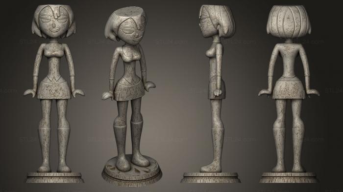 Figurines of girls (Gwen, STKGL_0098) 3D models for cnc